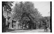 Plattsburgh New York Oak Street Standard Postcard COPY RPPC picture