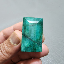 Fabulous A+ 125 Crt Green Brazilian Emerald Faceted Loose Gemstone Jewelry Stone picture