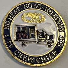 * USAF US Air Force Veteran Crew Chief Commemorative Challenge Coin picture