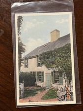 The Old Upton House Nantucket Massachusetts Marshall Gardiner Detroit Postcard picture