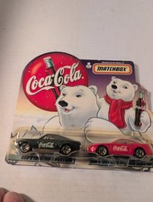 Coca-Cola Matchbox Die-cast Cars Set 1999 Red & Green Original Soda Theme picture