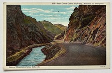 Bear Creek Canyon Highway Morrison Evergreen CO Postcard 1945 B6 picture