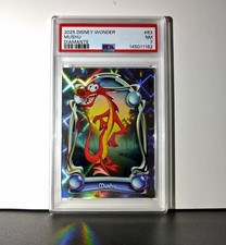 Mushu 2025 Topps Disney Wonder #63 Winter Variant Card Mulan PSA 7 picture