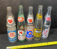vintage soda 5 bottle lot RC Dr. Pepper Mason's Big Red Kentucky Louisville + picture