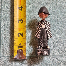 Eight ball Homies Painted Mini Figurine 3in Black/White Plastic 2003, 1 Pack picture
