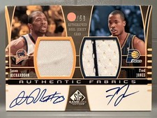 Autograph/50 Dunk King Dual Auto Jersey 04 Upper Deck 2002 2003 Jason Richardson picture