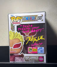 One Piece Doflamingo Flocked #2327 SDCC Signed Robert McCollum W/Quote picture