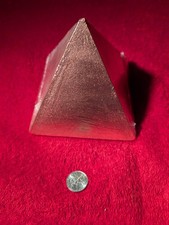 3 Lb Solid Copper Pyramid Hand Poured Casting .999 High Quality Copper picture
