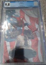 2026 Marvel Comics 1776 #1 Spider-man Liberty Bell Foil Variant, CGC Graded 9.8 picture
