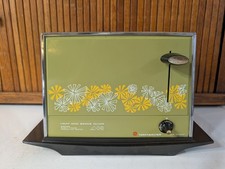 Vintage Toastmaster Toaster Retro Avocado Green Floral Chrome 2 Slice Model#B113 picture