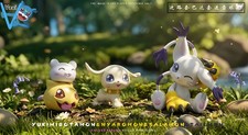 Tailmon Nyaromon Plotmon Resin Vzai Studio Digmon Figure 3pcs 5cm Presale picture