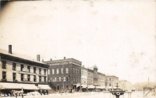 G95/ Ravenna Ohio RPPC Postcard C1910 Leiter Image Main Street picture