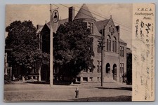 YMCA Newburyport MA Building Street Scene UDB 1909 Postcard TS-199 picture