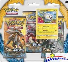 POKEMON TCG SUN & MOON Base BLISTER Pack-TOGEDEMARU Promo,Coin,3 Booster Pack picture