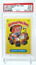 1985 Topps Garbage Pail Kids Series 1 - #10b Geeky Gary - PSA 9 (OC) MINT picture