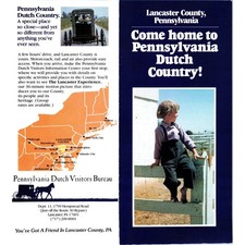 1970s Lancaster County Pennsylvania Dutch Country Travel Brochure H5-4 picture