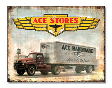 ACE Hardware Stores Truck Tin Sign wall decor 12.5