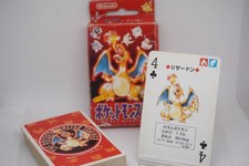 Vintage 1996 Nintendo Pokémon Red Charizard Playing Cards Complete Deck Japan picture