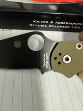 Spyderco Paramilitary 2 DLT EXCLUSIVE S90V Od Green Scales picture
