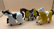 Papo Set Of 3 Horses Black Brown And White picture