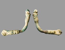 Ancient Roman Bronze Fibula Brooch Clothing Fastener 41mm Authentic wCOA picture