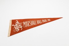 Vintage Marshall Hall Park Maryland Souvenir Felt Pennant 26