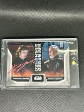 2023 Topps Chrome Epic Clashes Anakin/Count Dooku EC-5 AUTO H. Christensen JSA picture