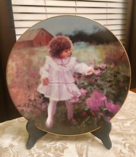 Beautiful Donald Zolan Ribbons and Roses Ten Year Commemorative Collector Plate picture