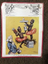 Let The Gold Dust Twins Do Your Work Puck Political Cartoon RARE METAL SIGN picture