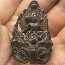 Ancient South Asian Tibetan Bronze Buddha Carved Rare Authentic Ring picture