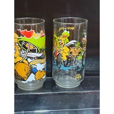 Vintage 1981 McDonald's The Great Muppet Caper Glasses Kermit Fozzie Set of 2 picture
