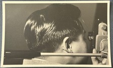 CLOSE UP PHOTO~MAN LOOKS IN LENS OF SURVEYING INSTRUMENT-SURVEYOR AT WORK picture
