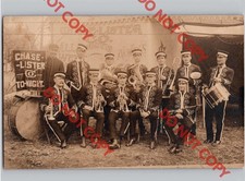 c1910 Chase Lister & Co Circus Band Carnival GRINNELL Iowa IA RPPC Real Photo picture