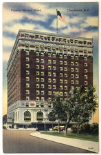 Francis Marion Hotel  Charleston South Carolina Linen Postcard SC picture