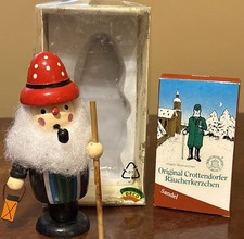 German Incense Burner Smoker Figurine Night Watchman & Räucherkerzchen Germany picture