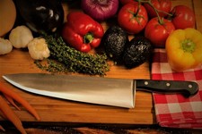 NOS, SABATIER, Canadian - 12 in ABATTRE Knife - Stainless Steel .Heavy Knife . picture