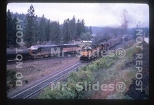 Duplicate Slide SP&S Spokane Portland & Seattle ALCO C425 323 & 1 Action picture