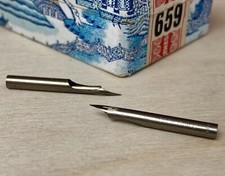 (2) Joseph Gillott’s 659 Crow Quill Vintage Dip Pen Nibs Double-Grind Crowquill picture