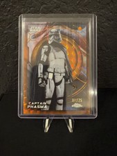 2026 Topps Chrome Star Wars Captain Phasma Orange Geometric Refractor 1/25 #93 picture