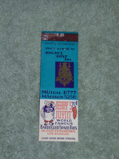 CIRCA 1930's MATCHBOOK COVER: 