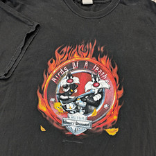 Vintage 2004 Harley Davidson Looney Tunes T-shirt Mens Size 2XL picture