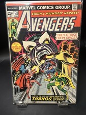 Vintage The Avengers #125 Midgrade Marvel Comics Group 1974 THANOS w/Stamp picture