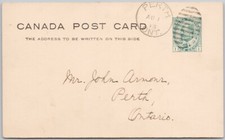 1913 Perth Ontario Canada Post Card to John Armour Perth ON Postcard H65 picture