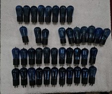 Large Lot Of 40 Vintage Arcturus Blue Tubes 26 28 40 48  picture