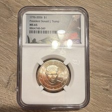 2026 1776-2026 $1 Donald J. Trump NGC MS65 Commemorative Coin In God We Trust picture