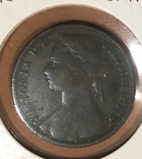 1875 Great Britain 1 Penny Bronze Coin—Victoria-KM#755 picture
