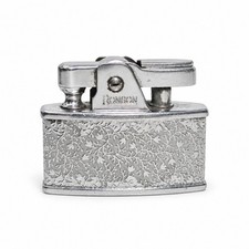 Vintage 1950s/60s Ronson Milady Petrol Lighter England Floral Chrome Pat 621570 picture