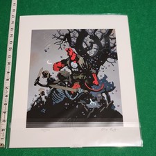 Mike Mignola Hellboy Signed BPRD 1953 Print LE #67/100 w COA 13x17 Comic Book picture