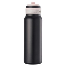Fijinhom 24 oz Insulated Water Bottle, 2-in-1 Stainless 24 Ounces, Black picture