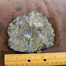 Digenite Slab (very rare), 175 Grams, Leonard Mine, Butte Montana, C16 picture